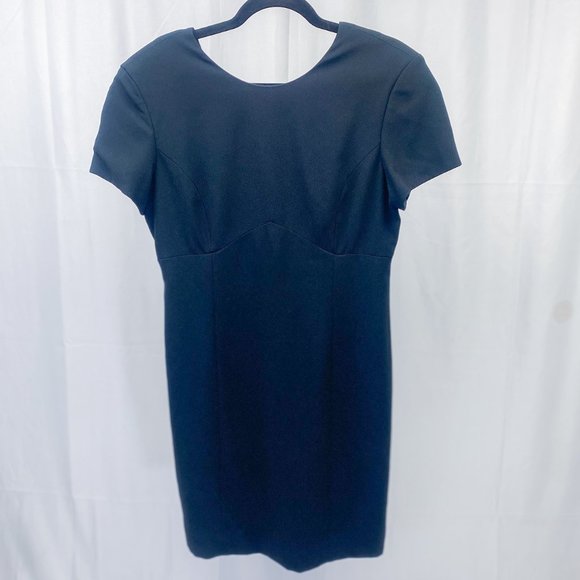 Liz Claiborne Dress Black Criss Cross Cocktail Dress - Picture 3 of 14